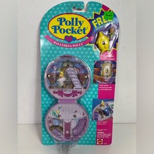 NEW Sealed Polly Pocket Keepsake Collection Ballerina Polly 1994 Free Bath Float